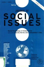 JOURNAL OF SOCIAL ISSUES VOLUME 67 NUMBER 4 2011