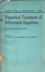 NUMERICAL TREATMENT OF DIFFERENTIAL EQUATIONS