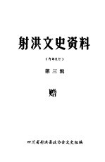 射洪文史资料 第3辑