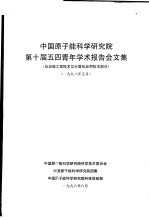 中国原子能科学研究院第10届五四青年学术报告会文集 反应堆工程技术与计算机应用技术部分 1996年5月