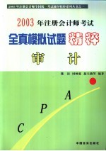 2003年注册会计师考试全真模拟试题精粹 审计