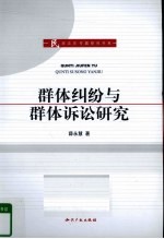 群体纠纷与群体诉讼研究