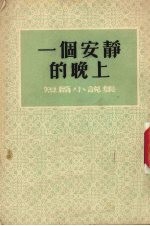 一个安静的晚上 短篇小说集