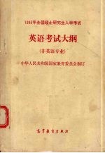 1995年全国硕士研究生入学考试英语考试大纲