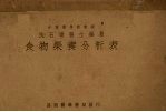 食物营养分析表