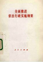 全面推进依法行政实施纲要
