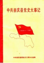 中共崇庆县党史大事记 1930-1987