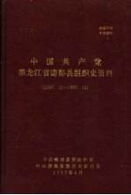 中国共产党黑龙江省德都县组织史资料 1987年11月-1993年12月