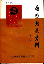 亳州党史资料 第1辑