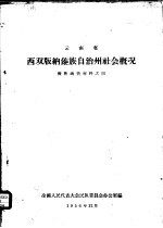 云南省西双版纳傣族自治州社会概况 傣族调查材料之四