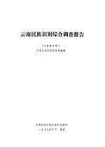 云南民族识别综合调查报告.1960年