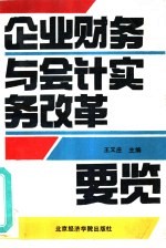 企业财务与会计实务改革要览