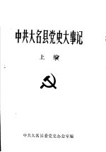 中共大名县党史大事记 上编