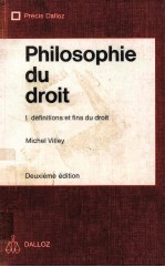 PHILOSOPHIE DU DROIT I