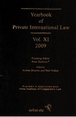 YEARBOOK OF PRIVE INTERNATIOAL LAW VOLUME XI-2009