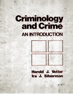 CRIMINOLOGY AND CRIME AN INTRODUCTION
