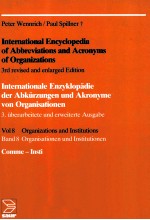 International Encyclopedia of Abbreviations and Acronyms of organizations vol8/band 8