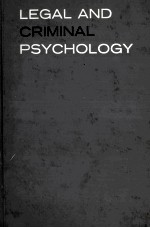 LEGAL AND CRININAL PSYCHOLOGY