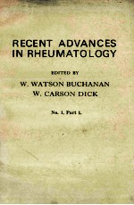 RECENT ADVANCES IN RHEUMATOLOGY NUMBER ONE