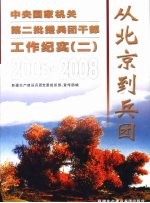 从北京到兵团 中央国家机关第二批援兵团干部工作纪实 2 2005-2008