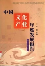 中国文化产业年度发展报告 2003