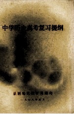中学历史高考复习提纲