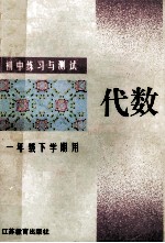 初中练习与测试·代数 一年级下学期用