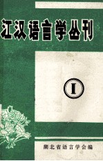 江汉语言学丛刊第1集