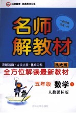 名师解教材 五年级 数学 下 人教课标版 改进版