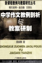 中学作文教例剖析与教案研制