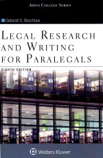 Legal research and writing for paralegals