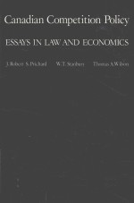 Canadian competition policy:essays in law and economics