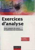 Exercices D.analyse Avec Rappels De Cours Et Methodes De Resolution