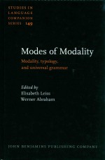 MODES OF MODALITY MODALITY,TYPOLOGY,AND UNIVERSAL GRAMMAR