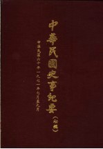 中华民国史事纪要 初稿 中华民国六十年(1917 七至九月