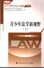 青少年法学新视野:近20年华政青少年犯罪研究成果 下
