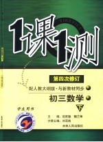 一课一测 初三数学 下 配人教大纲版 学生用书 第4次修订