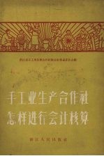 手工业生产合作社怎样进行会计核算