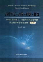 现代化工·冶金·材料·能源 中国工程院化工、冶金与材料工程学部第九届学术会议论文集 上