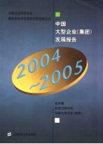 中国大型企业 集团 发展报告 2004-2005 经济圈形成过程中的大型企业 集团