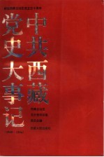 中共西藏党史大事记 1949-1994