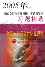 2005年上海市会计从业资格统一考试辅导书 下