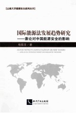 国际能源法发展趋势研究 兼论对中国能源安全的影响