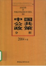 中国公共政策分析 2004卷