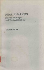 REAL ANALYSIS MODERN TECHNIQUES AND THEIR APPLICATIONS