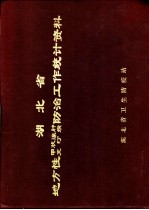 湖北省地方性甲状腺肿克汀病防治工作统计资料