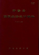 开鲁县国民经济统计资料 1983年