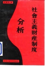 社会主义财产制度分析