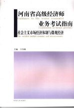 河南省高级经济师业务考试指南 社会主义市场经济体制与微观经济
