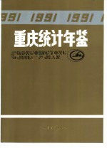 重庆统计年鉴 1991